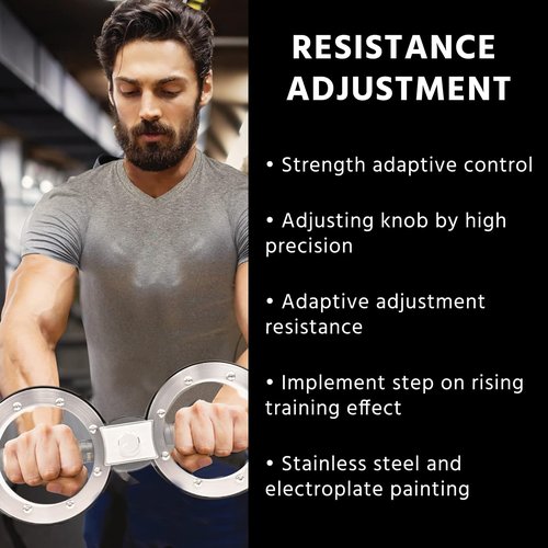 EILISON Rotating Burn Machine 12 LB, Rotating Arm Machine 360 Degree Rotating Grips, Multifunctional Spinning Burn Rotator Machine for Forearm Trainer, Boxing, Workouts (Silver)