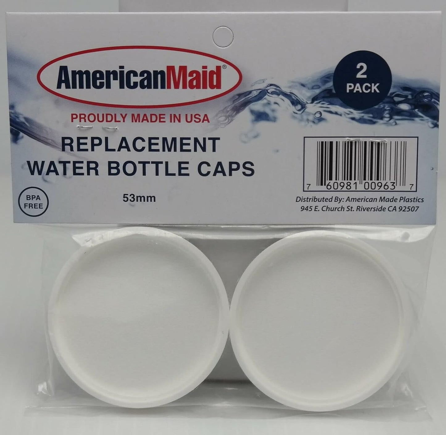 American Maid Replacement Bottle Caps size 53 mm for 3 or 5 gallon jugs