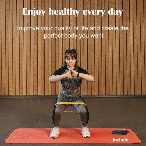 ZhaoHeFits Resistance Bands for Working Out Booty Exercise Bands with 5 Resistance Levels Fit for Physical Therapy Fitness Strength Training Yoga Rehab Include Instruction Guide Assorted