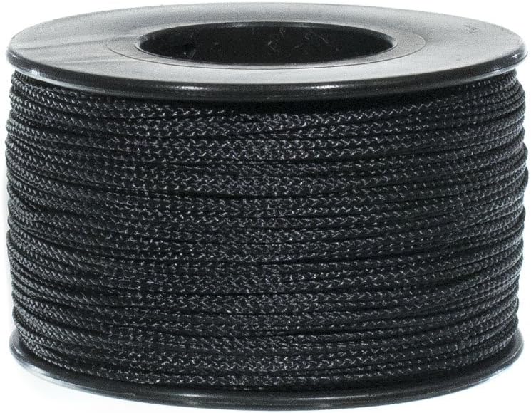 Atwood Mobile Products Nano Cord .75mm 300ft Small Spool Lightweight Braided Cord (Black)