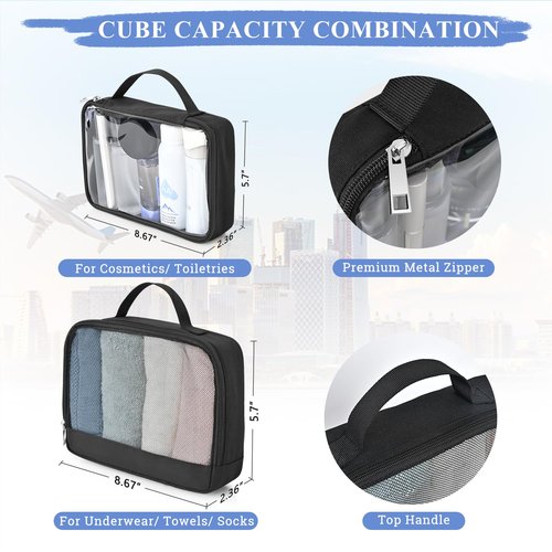Sinaliy Personal Item Backpack, 40L Large Travel Backpack for Women Men, Waterproof Carry on Backpack for College, Business, Work