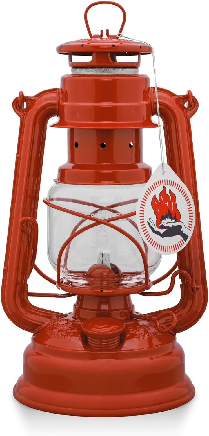 Outdoor Kerosene Fuel Lantern, German Made Weather Resistant Baby Special 276 Galvanized Hurricane Lamp for Camping or Patio, 10 Inches, Bronze