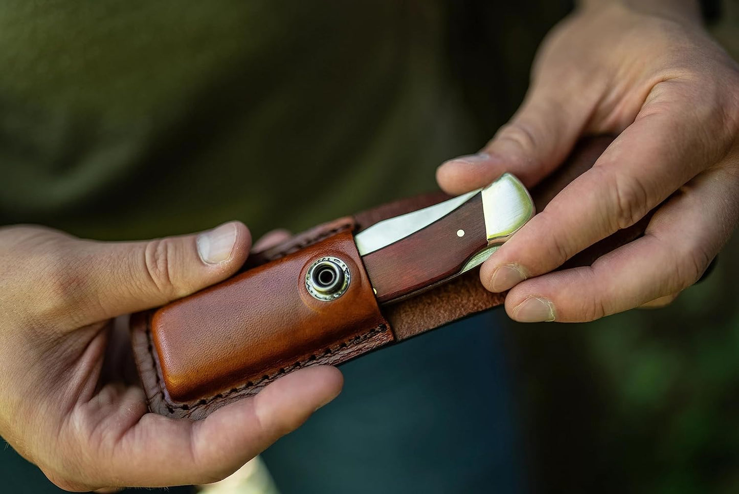 Uncle Henry LB5 Smokey Lockback Folding Pocket Knife Brown, 6-1/2"