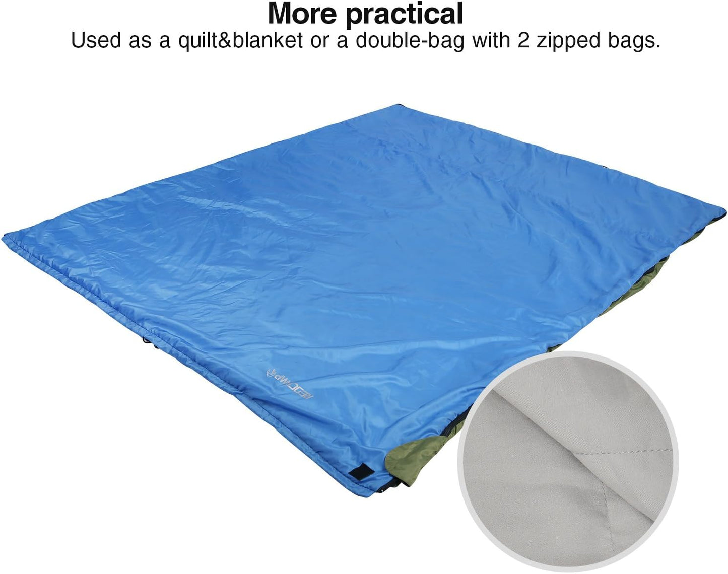 REDCAMP Ultra Lightweight Sleeping Bag for Backpacking, Hiking, Comfort for Adults Warm Weather, with Compression Sack