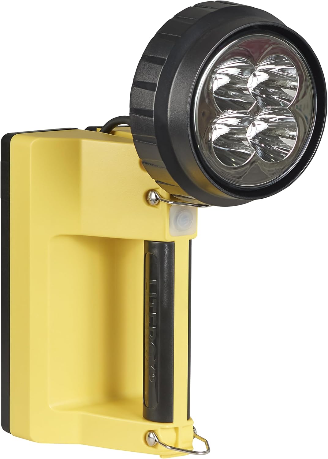 Streamlight 45875 E-Spot LiteBox 1500-Lumen 110000 Candela Rechargeable Spot Beam Lantern with Vehicle Mount System, Direct Wire DC Charging Rack, and Heavy Duty Shoulder Strap, Yellow