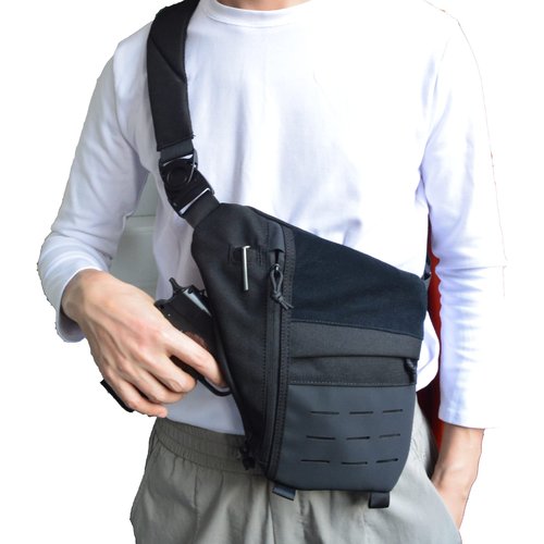 Concealed Carry Bag for Men, Chest Holster Sling Bag of Pistols Anti-Thief Crossbody Daypack Personal Pocket Sling Pack