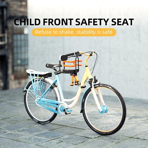 OUSEXI Child Bike Seat Front Mounted,Retractable Toddler Bike Seat Suitable for Children 2~6 Years