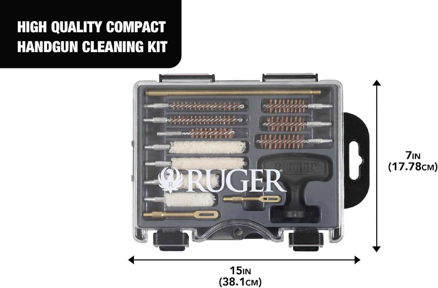 Allen Company Ruger Gun Cleaning Kit with Case – All-in-One Firearm Cleaning & Maintenance Kits for Handguns, Rifles & Shotguns – Basic & Enhanced Kits Available
