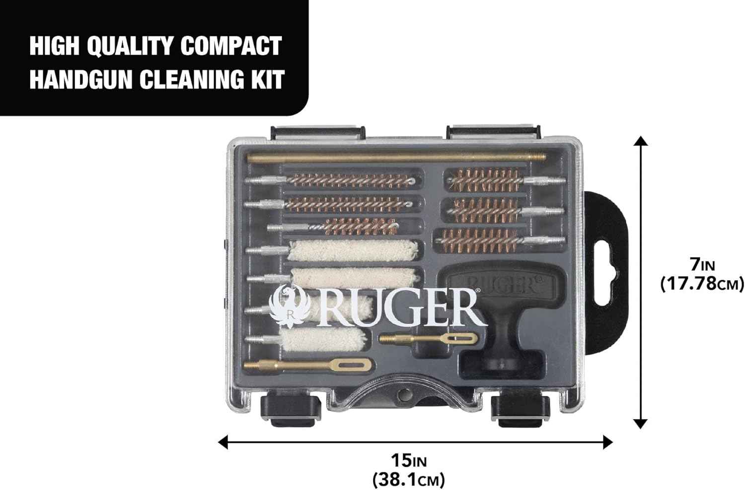 Ruger Gun Cleaning Kit with Case – All-in-One Firearm Maintenance for Handguns, Rifles & Shotguns