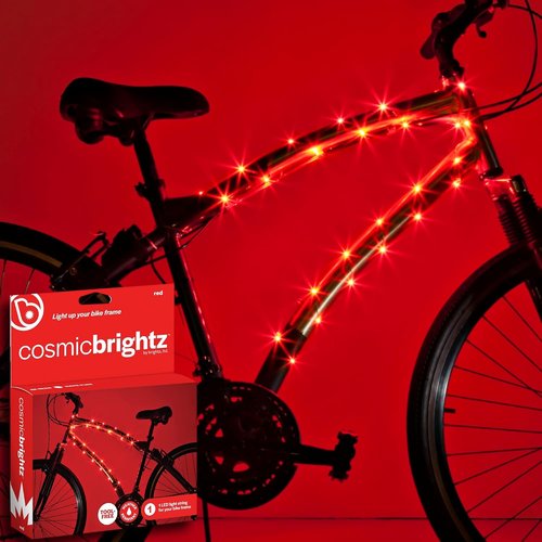 CosmicBrightz LED Bike Frame Rope Light - 6.5ft Battery-Powered String with On/Off Switch - Ultra Bright & Fun for Kids, Teens, & Adults
