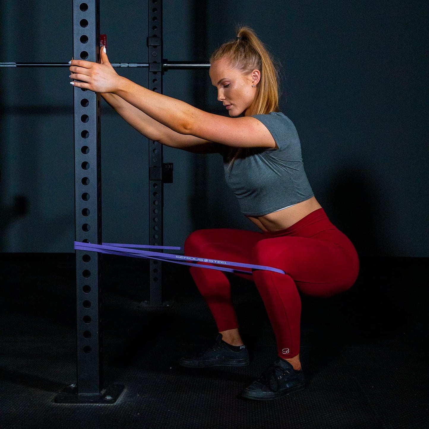 Serious Steel 41" Assisted Pull-up Band, Heavy Duty Resistance Band Sets, Stretching, Powerlifting, Resistance Training and Pull Up Assistance Bands