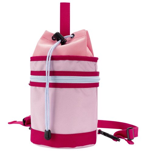 Linkidea Half Gallon Water Bottle Carrier with Strap Compatible with 64oz YETI Rambler Bottle, Hydro Flask, Waterbottle Backpack Sling Bag Holder, Shoulder Strap with Phone Pocket, Pink