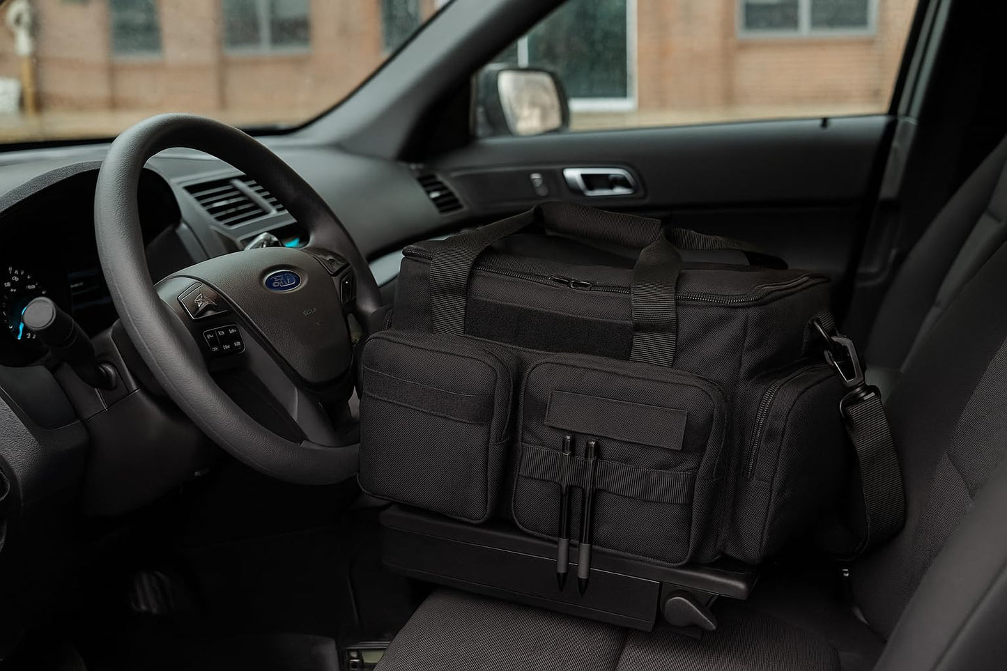 5.11 Tactical Patrol Ready 40 Liter Bag, Police Security Car Front Seat Organizer, Black, Style 59012ABR