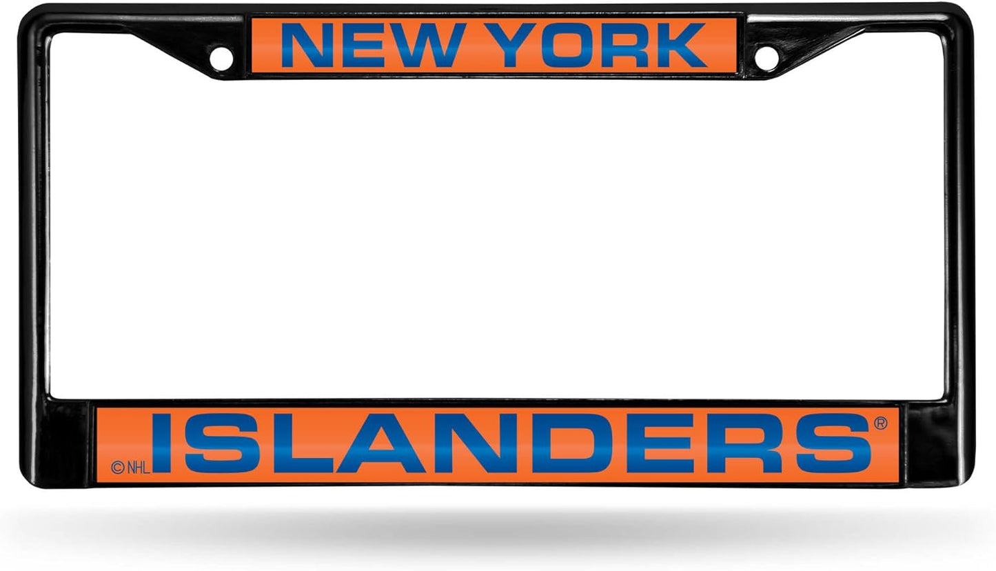 NHL Detroit Red Wings Laser Cut Chrome Frame - 12" x 6" Car Accessory