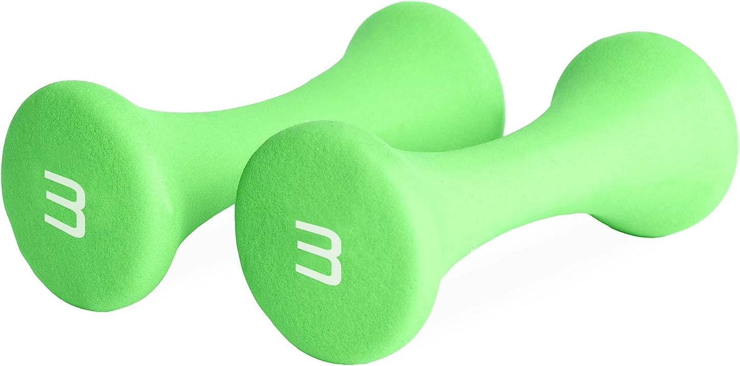 Tone Fitness set includes 3 PAIRS of DUMBBELLS
