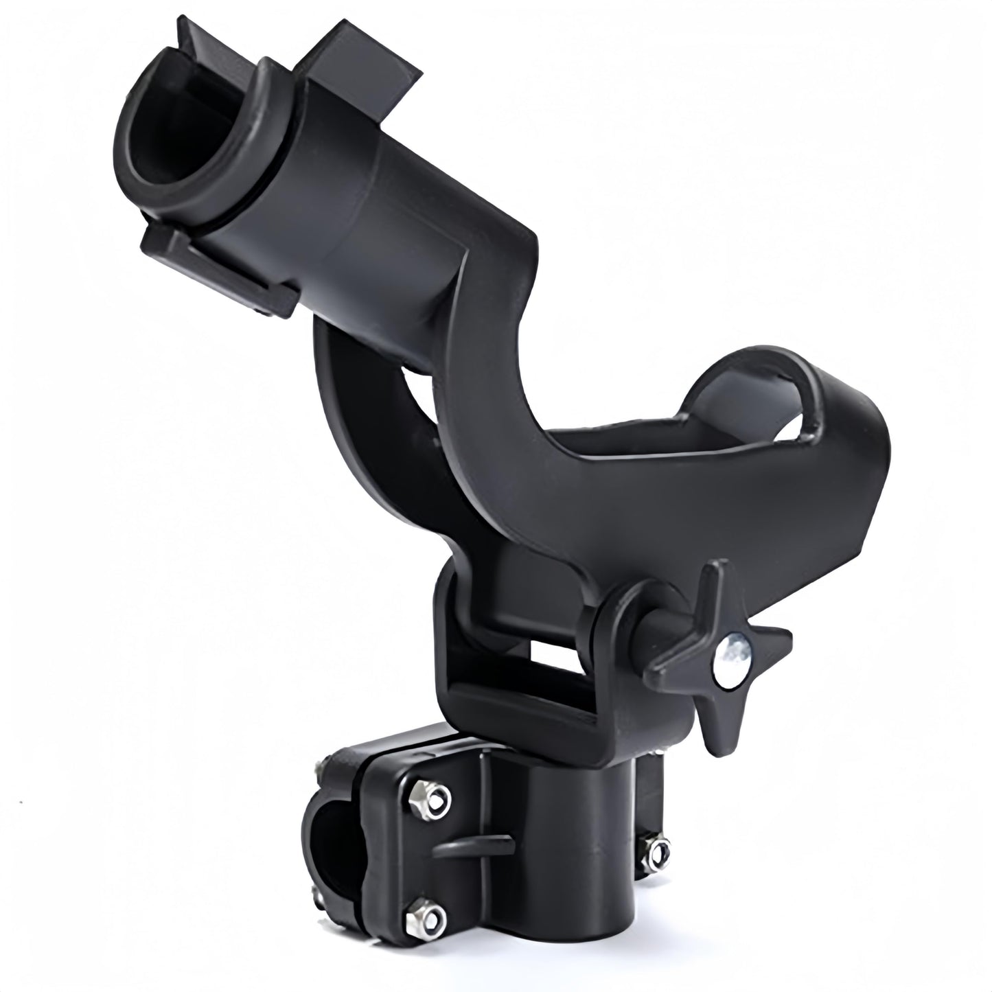 HiUmi Adjustable Rotatable Plastic Fishing Rod 3 Mount Rack Holder Bracket Boat Canoeing Rowing Mount Kit Kayak Side Rod Holder (RH50-4Pack)