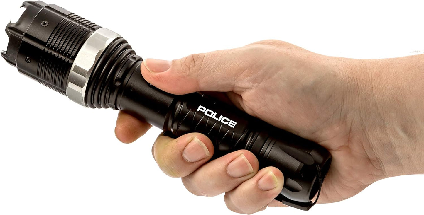 POLICE Stun Gun 8800 - Max Volt Rechargeable with LED Tactical Flashlight