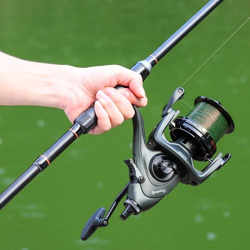 Sougayilang Saltwater Spinning Reels 10000 Series Carp Fishing Reels, CNC Aluminum Spool Fishing Reels for Saltwater Freshwater-12000