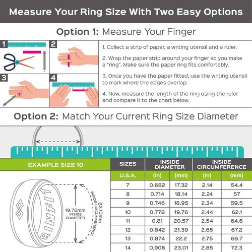 Silicone Wedding Bands for Men and Silicone Ring Box Combo - 30-Ring Capacity Silicone Box for Silicone Rings - 3 Infinity Rings SetF, size 12