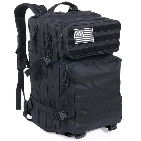 ELFTREE 45L Military Tactical Backpacks, 3 Day Assault Pack, Large Army Bug Out Bag With Molle System for Men and Women Camping, Hiking Trekking Rucksack
