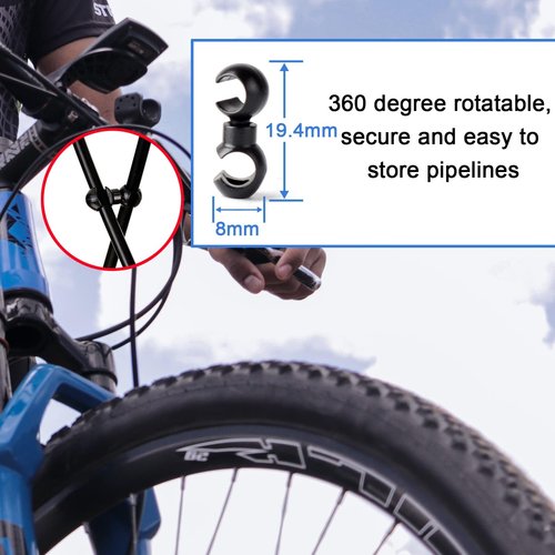 Ciomszan 5m Universal Bicycle Shift Cable Housing Kit With 2 Set Bikes Gear Shifter Derailleur Cable End Caps Accessories for Mountain Road Bike Repair (For Universal Bike)