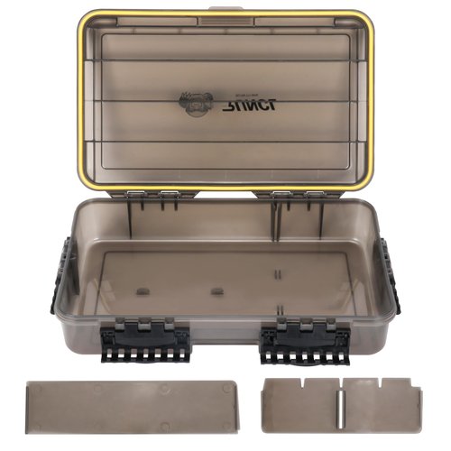 RUNCL Fishing Tackle Box, Waterproof Tray for Jigs Lures, Thicker Floating Tackle Utility Box with Adjustable Dividers, 3600/3700/Large 3700 Size