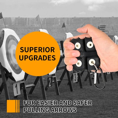 SPG Arrow Puller Archery with Metal Belt Clip, Square Shape Archery Arrow Puller Gripper Target Remover Tool for Target Practice (1 Pack RED)