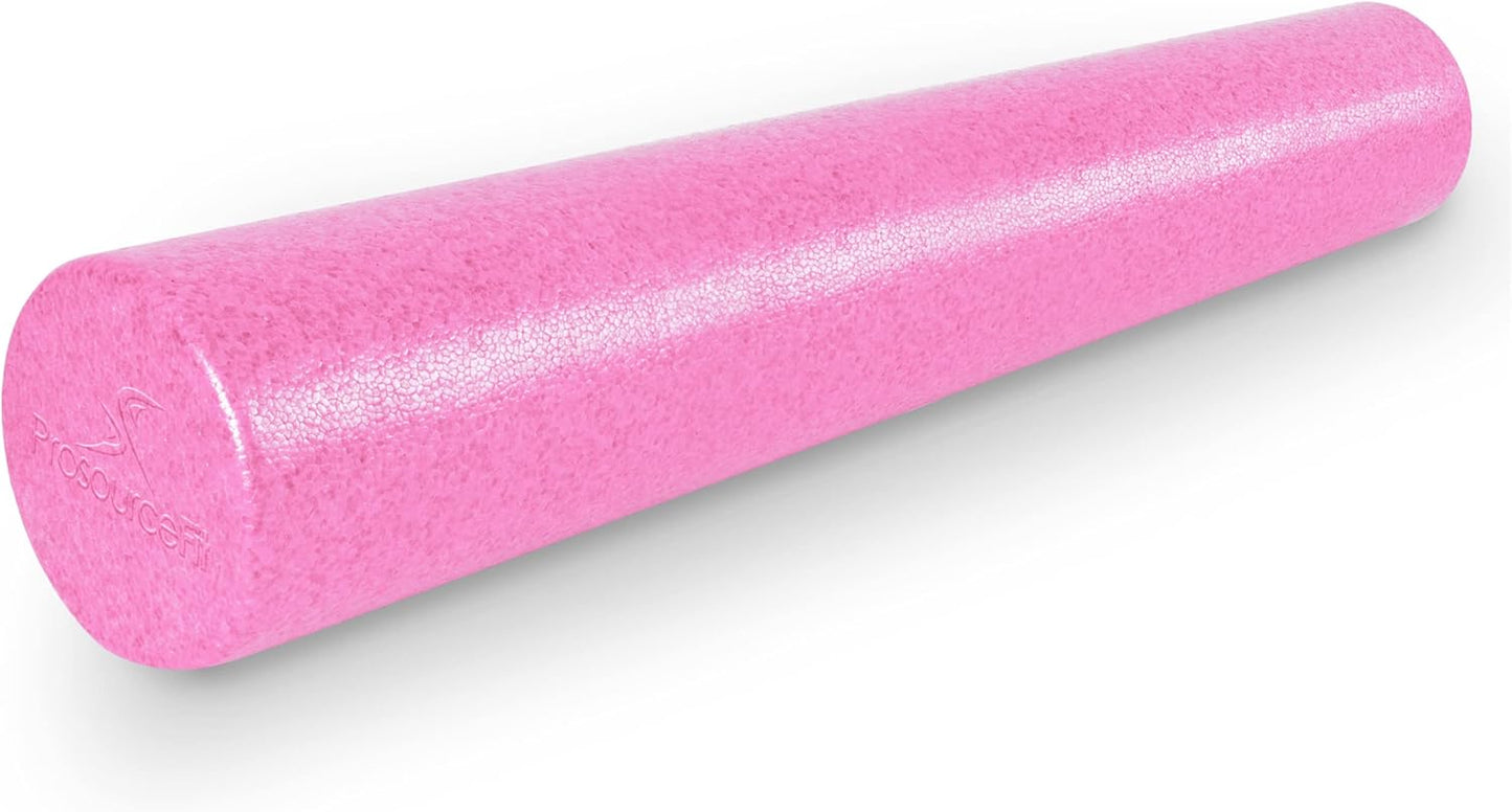 ProsourceFit High Density Foam Rollers 36 - inches Long, Firm Full Body Athletic Massage Tool for Back Stretching, Yoga, Pilates, Post Workout Muscle Recuperation, Black