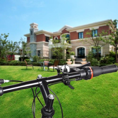Mrchrogge Premium Copper Bike Bell，90dB Loud Sound, Non-Slip Finger Paddle, Universal Handlebar Fit，Bicycle Bell Bike Supply Scooter for Bike for Adults Road Bike Bells Bike Ring Bells Adult Scooter