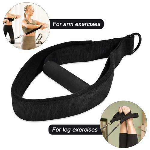 GVRGO Pilates Straps for Reformer with Fitness Handles 2PCS, Pilate Reformer Replacement Parts, Yoga Exercise Strap Pilate Accessories for Home Gym Workout Control Track Pilates Straps Beachbody