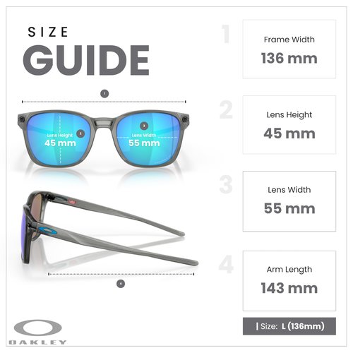 Oakley Ojector OO9018 901814 55MM Grey Ink/Prizm Sapphire Polarized Rectangular Sunglasses for Men + BUNDLE Accessory Leash Kit, Microfiber Pouch+BUNDLE Accessory Leash +BUNDLE ACCESSORY EYEWEAR Kit