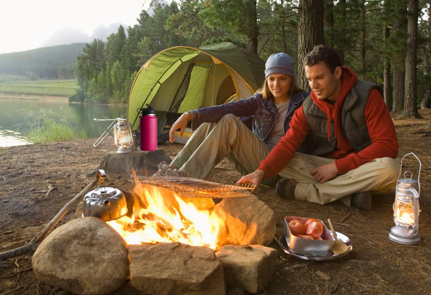 6-Pack Replacement Straws for Hydro Flask Wide Mouth Water Bottle, BPA Free 6 Straws and 2 Straw Cleaning Brushes (Fit for Hydroflask Bottles)