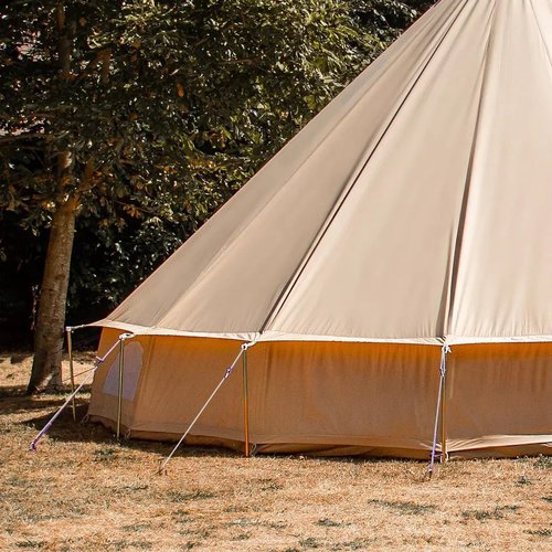 DANCHEL OUTDOOR Short Guy Poles for Canvas Bell Tent Camping, Windproof Galvanize Steel Durable Yurt Tent Pole Glamping Gear Accessories, 11PCS