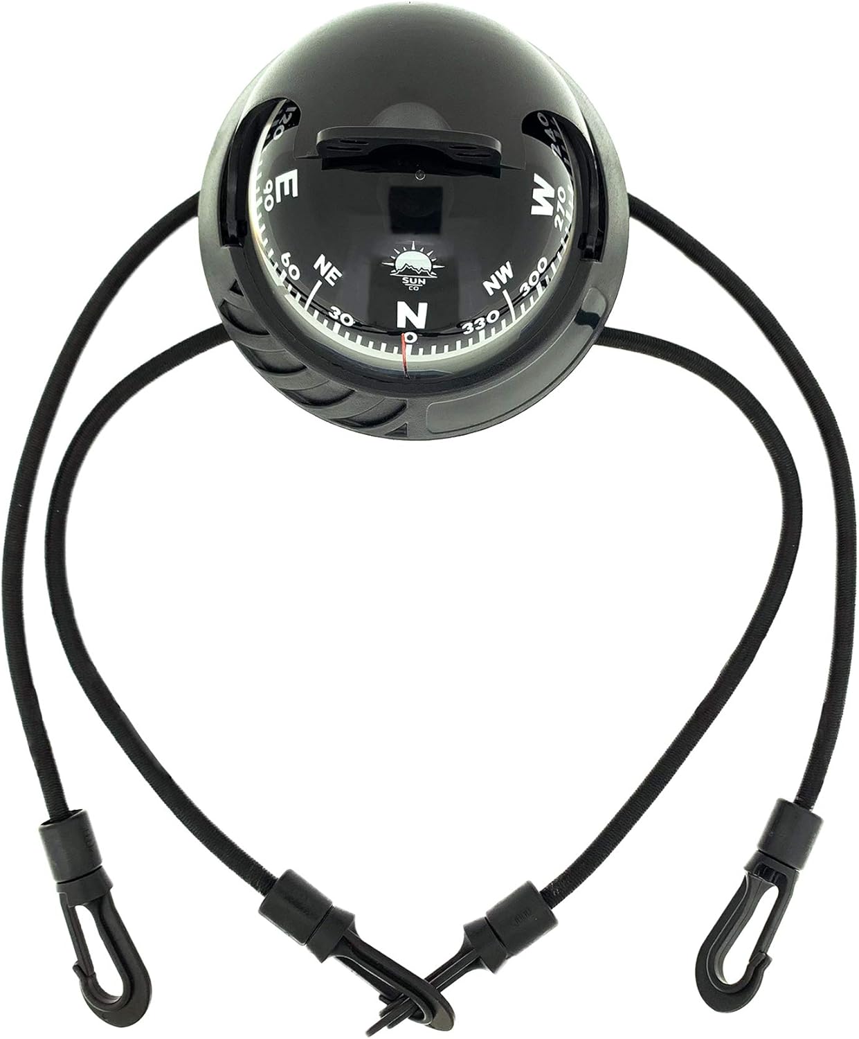 Sun Company SeaTurtl Kayak Compass - Full-Size Mountable Marine Compass with Adjustable Hood