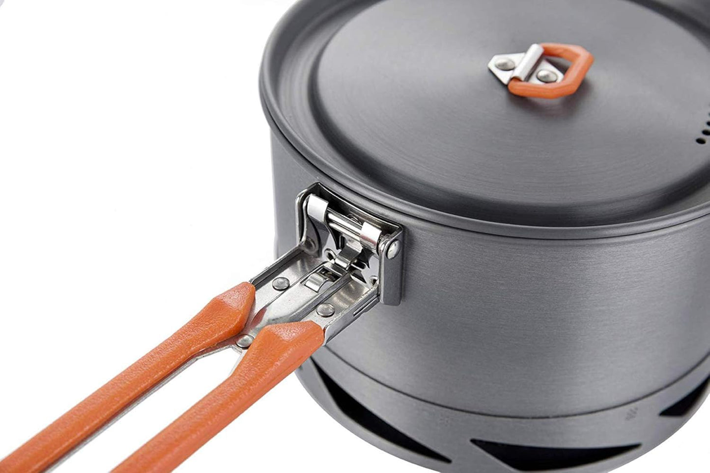 Fire-Maple Feast 1.5L Camping Gear Pot FMC-K2 | Easy to Clean Hard Anodized Aluminum and Stainless Steel | Backpacking Pot Cookware Set and Mess Kit | Camping Essentials & Accessories