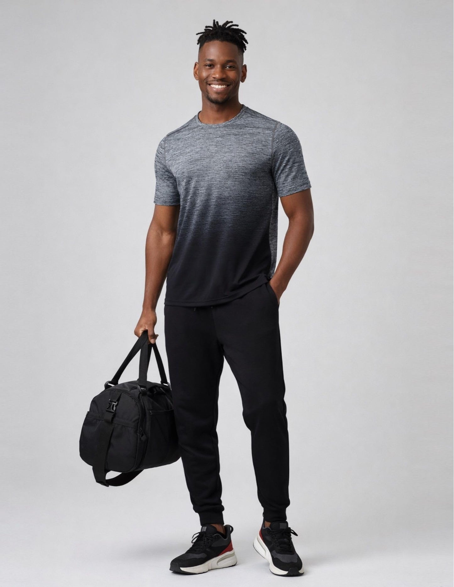 5 Pack Men’s Active Quick Dry Crew Neck T Shirts | Athletic Running Gym Workout Short Sleeve Tee Tops Bulk (Set 20, X-Large)
