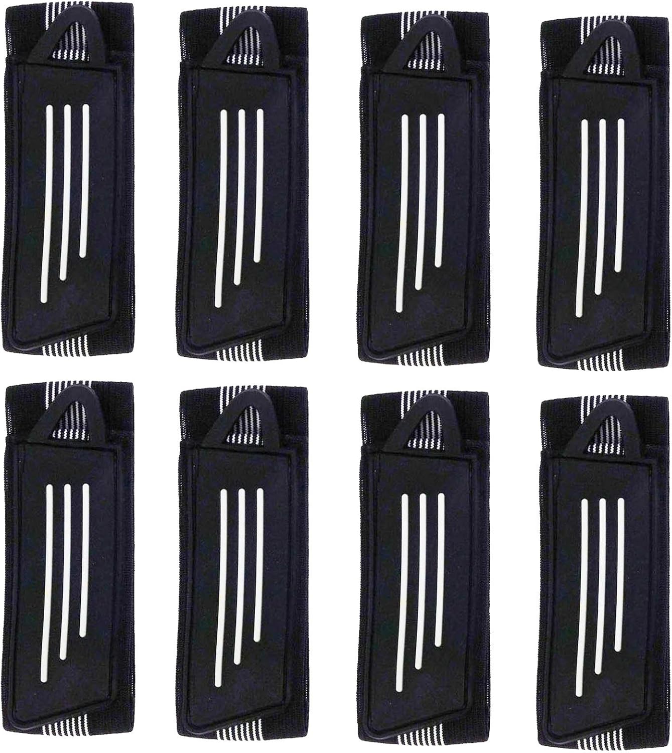 4/8 Pack Elastic Bike Bicycle Ankle Leg Riding Puttee Cycling Safety Bind Pant Bands Clip Strap Belt Fully Adjustable Cycling, Jogging, Camping