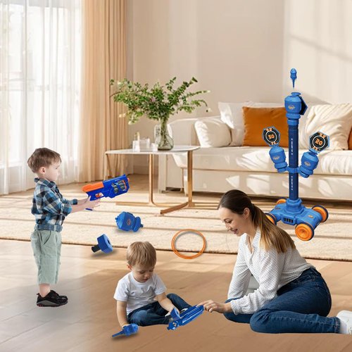 RedCrab Moving Target for Kids, Ring Toss 2-in-1 Moving Target Set with 3 Targets, Kids Shooting Games Toys, Sporting Games for Boys and Girls Ages 3+ Years Old