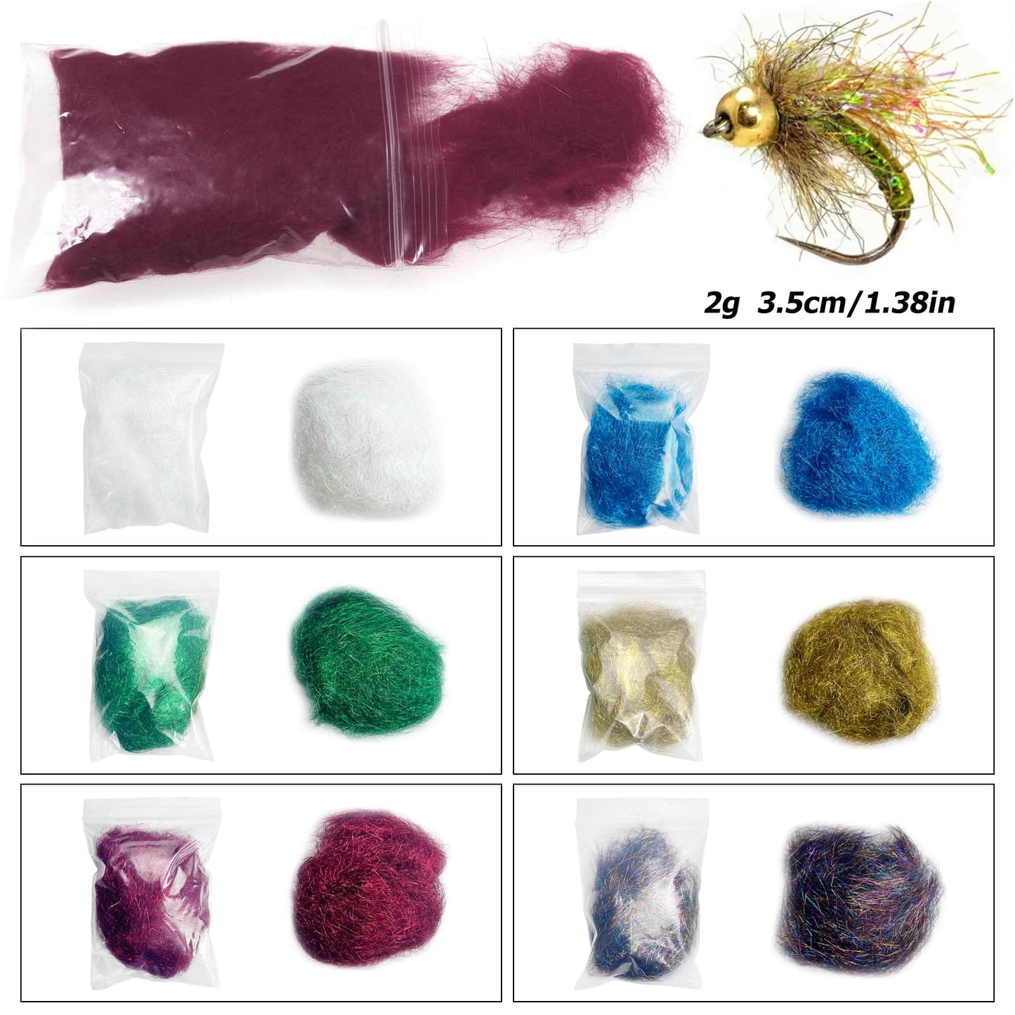 FREE FISHER 145Pcs Fly Tying Material Kit Flashabou Dubbing Threads Copper Beads Silicone Rubber Legs Hooks Fly Tying Tools Kit