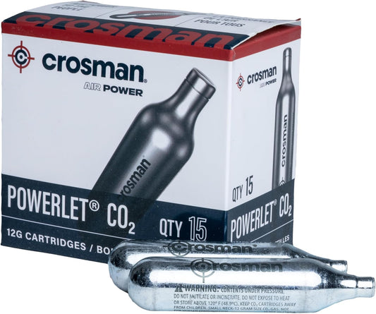 Crosman 15-Count CO2 Cartridges For Air Rifles And Air Pistols