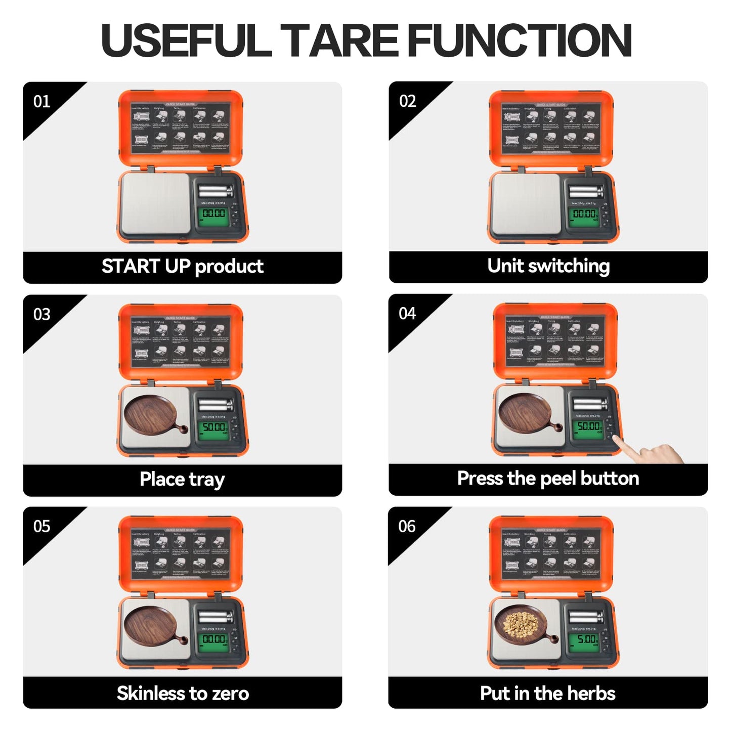 AHOSOUTLY Digital Archery Arrow Scale with Holder - 200g x 0.01g Precision, Dual Units and LCD HD Display, Portable Grain Scale for Arrow Tips & Arrows - Includes Calibration Weights & Batteries