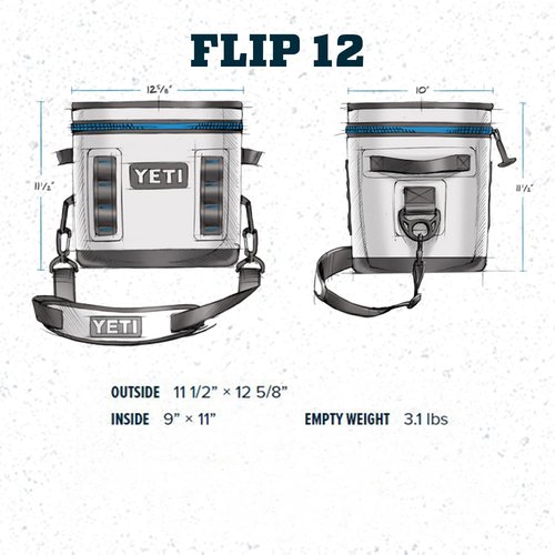 YETI Hopper Flip 12 Portable Soft Cooler, High Desert Clay