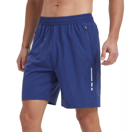 Men's Athletic Running Shorts Quick Dry Workout Gym Shorts 7" Lightweight Sports Active Training Tennis Hiking Shorts Royal Blue XL