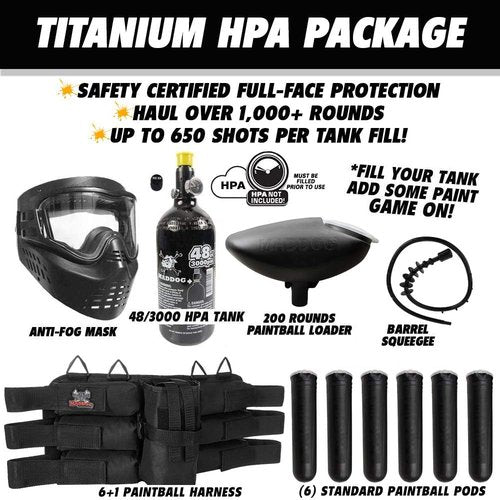 Maddog Tippmann Cronus Basic Titanium Paintball Gun Marker Starter Package