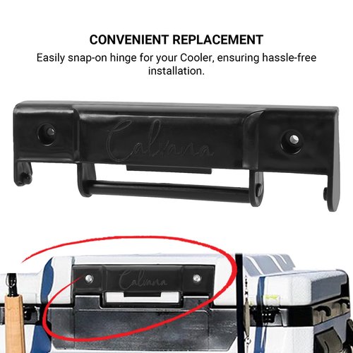 2-Pack Calvana Cooler Snap-On Hinge Replacement, Competible with Trailmate Coolers (Screws Included)