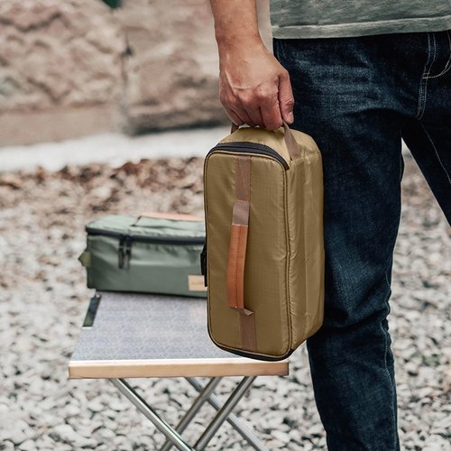 TRIWONDER Portable Camping Travel Cookware Organizer Pouch Camping Cooking Utensils Storage Bag for Outdoor Barbecue Camping Cooking Spoon Chopsticks Organizing (02# Green)