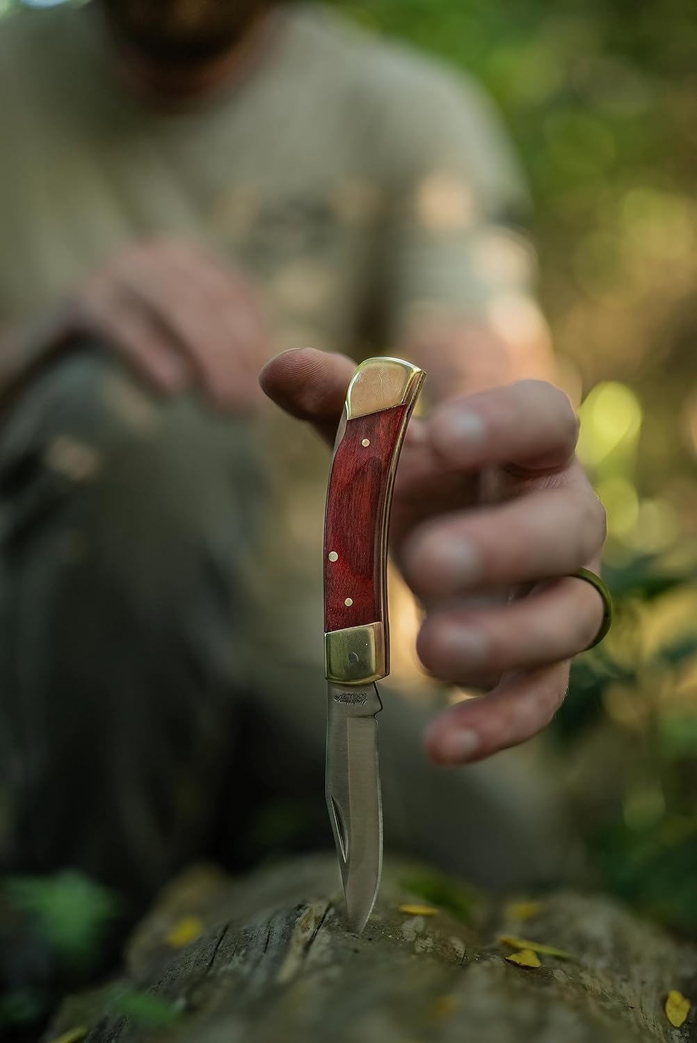 Uncle Henry LB5 Smokey Lockback Folding Pocket Knife Brown, 6-1/2"