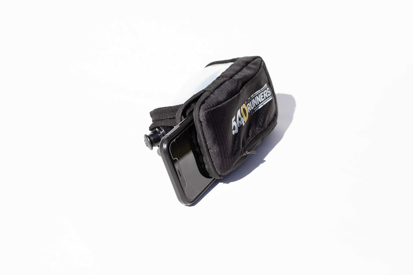 54D Running Handheld Quick Squeeze. No-Grip Adjustable Hand Strap. 12oz - 250ml / Insulated White Hydration Water Bottle.