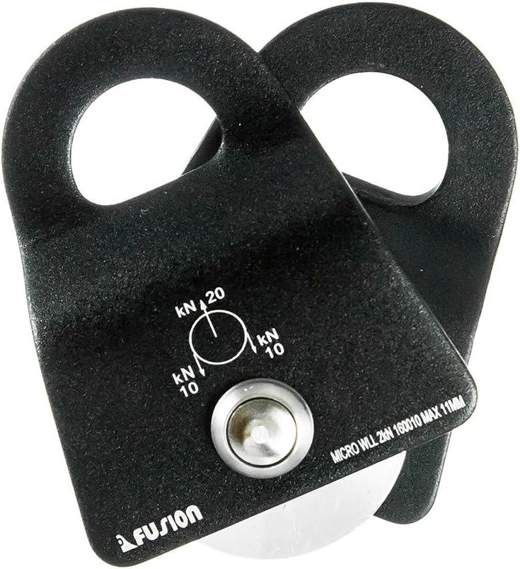 Fusion Climb Ekat Micro Aluminum Side Swing Pulley, Backyard Zipline, Trolley