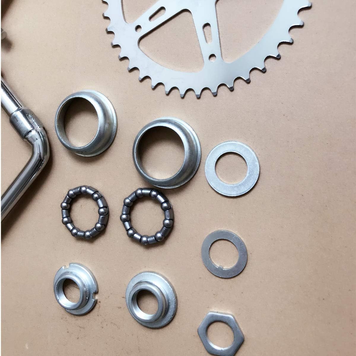 2”Cup Wide Pedal Crank Kit, One-Piece Crank, for 2- Stroke Motor,Gas Motorized Bicycle 48cc/66cc/80cc